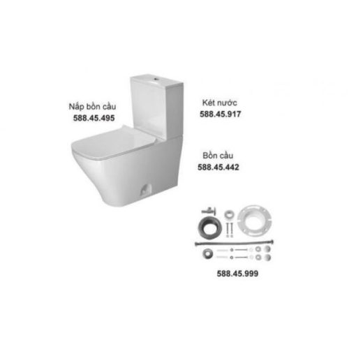 Bồn Cầu 2 Khối Durastyle Duravit HAFELE 588.45.383 - 3
