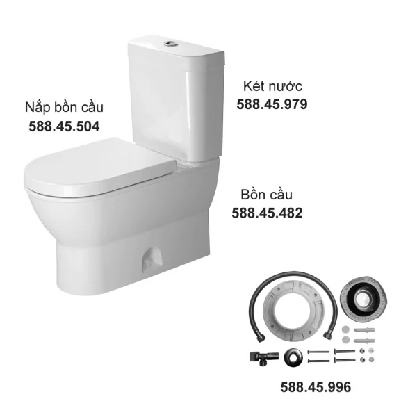 Bồn cầu hai khối Duravit HAFELE 588.45.393 - 1