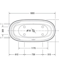 Bồn tắm độc lập Cape Cod HAFELE 588.45.690 - 7