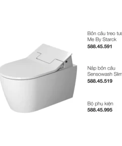 Bồn cầu treo tường Me By Starck Duravit 588.46.406 - 8 Bồn cầu treo tường Me By Starck Duravit 588.46.406 - 7
