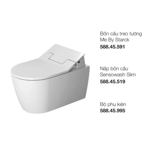 Bồn cầu treo tường Me By Starck Duravit 588.46.406 - 1