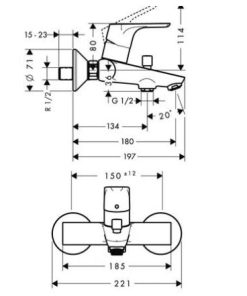 BỘ TRỘN NỔI 2 ĐƯỜNG NƯỚC HANSGHORE FOCUS 589.29.301 - 6 BỘ TRỘN NỔI 2 ĐƯỜNG NƯỚC HANSGHORE FOCUS 589.29.301 - 5