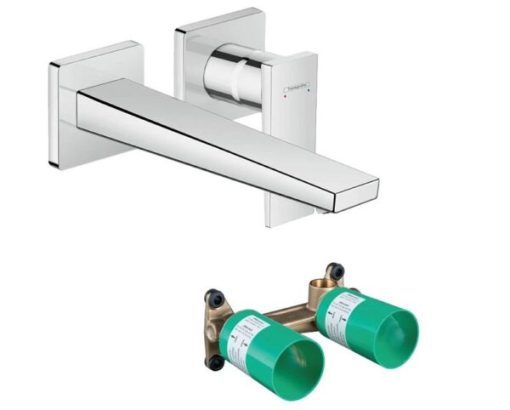 TRỌN BỘ VÒI LAVABO TREO TƯỜNG HANSGROHE METROPOL 225 589.50.520 - 1