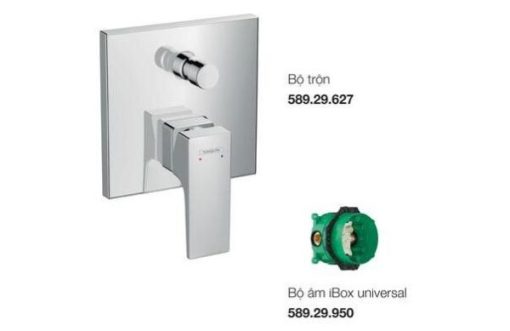 TRỌN BỘ BỘ TRỘN ÂM 2 ĐƯỜNG NƯỚC HANSGROHE METROPOL 589.50.523 - 1