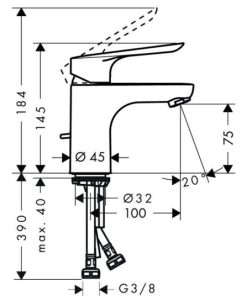 VÒI LAVABO HANSGROHE LOGIS E 70 589.52.430 - 6 VÒI LAVABO HANSGROHE LOGIS E 70 589.52.430 - 5