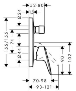 TRỌN BỘ BỘ TRỘN ÂM 2 ĐƯỜNG NƯỚC HANSGHORE LOGIS 589.52.439 - 5
