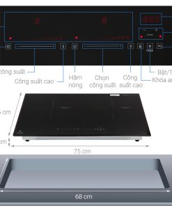 Bếp điện từ đôi PRAMIE PRTH-2022