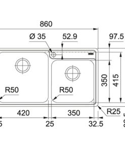 FRANKE | Chậu rửa Inox BCX 620-42-35 (101.0469.275) - 10 FRANKE | Chậu rửa Inox BCX 620-42-35 (101.0469.275) - 9