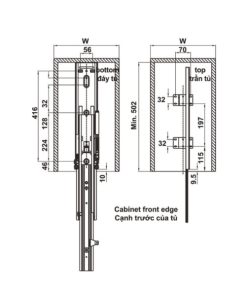 Tủ đồ khô 6 tầng KARA PULL 400mm Hafele 595.80.803 - 18 Tủ đồ khô 6 tầng KARA PULL 400mm Hafele 595.80.803 - 17