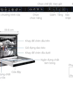 Máy rửa chén bát độc lập Beko DEN48520X - 27
