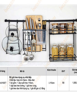 Bộ giá treo dụng cụ nhà bếp INOXEN GTN-01SET