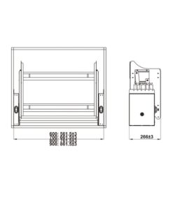 Giá bát nâng hạ Hafele ORIA 800mm 504.76.817 - 14 Giá bát nâng hạ Hafele ORIA 800mm 504.76.817 - 13