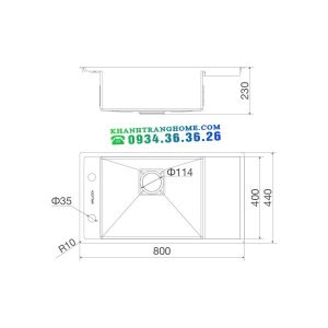 Chậu rửa chén Malloca MS 6303 WST - 18