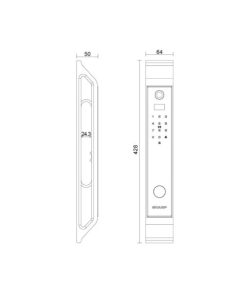Khoá thông minh Sharp S9-V PRO Black - 9