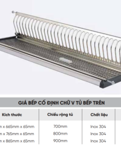 Giá bát chữ V cho tủ bếp trên Maadela MP-G28.90 - 8 Giá bát chữ V cho tủ bếp trên Maadela MP-G28.90 - 7