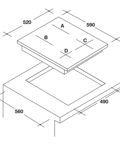 BẾP TỪ ROSIERES RES63E - 14 BẾP TỪ ROSIERES RES63E - 13