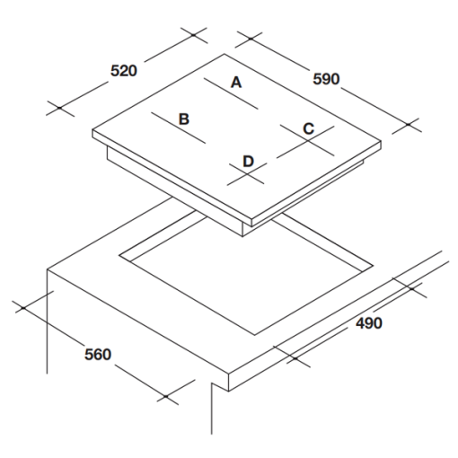 BẾP TỪ ROSIERES RES63E - 7