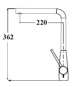 VÒI RỬA DUDOFF SWAN 515 - 9