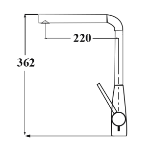 VÒI RỬA DUDOFF SWAN 515 - 9