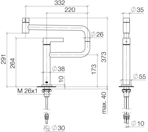 VÒI RỬA DUDOFF ROSE - 3
