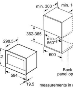LÒ VI SÓNG ÂM TỦ BOSCH HMH BFL634GS1B|SERIE 8 - 132 LÒ VI SÓNG ÂM TỦ BOSCH HMH BFL634GS1B|SERIE 8 - 131