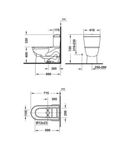 Bồn cầu một khối Darling New HAFELE 588.45.392 - 5