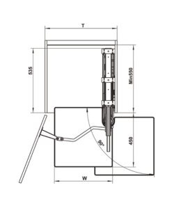 Tủ đồ khô 6 tầng KARA VARIO 600mm Hafele 595.82.805 - 13