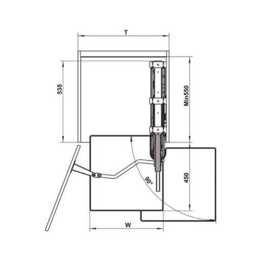 Tủ đồ khô 6 tầng KARA VARIO 600mm Hafele 595.82.815 - 5