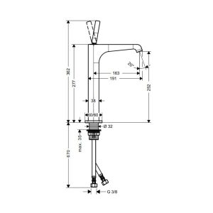 Vòi trộn AXOR Citerrio E 250 589.30.521 - 5