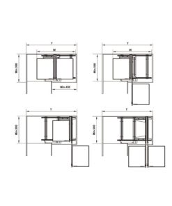 Rổ kéo góc OLLA 900mm Hafele 595.50.804 - 9