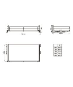 Kệ để xoong nồi Hafele Kosmo 800mm 549.08.867 - 9