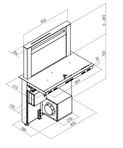 MÁY HÚT MÙI ÂM BÀN DUDOFF FLORA - 10 MÁY HÚT MÙI ÂM BÀN DUDOFF FLORA - 9