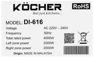 Bếp từ Kocher DI-616 - 35