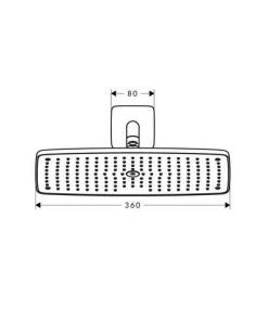 Sen đầu gắn tường Hansghore Raindance E 360 Hafele 589.30.872 - 10 Sen đầu gắn tường Hansghore Raindance E 360 Hafele 589.30.872 - 9