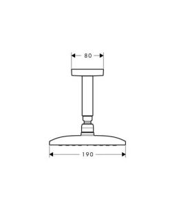 Sen đầu gắn trần Hansgrohe Raindance E 360 Hafele 589.52.618 - 10 Sen đầu gắn trần Hansgrohe Raindance E 360 Hafele 589.52.618 - 9