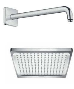 Bộ sen đầu vuông gắn tường Raindance Crometta E Hafele 589.52.675