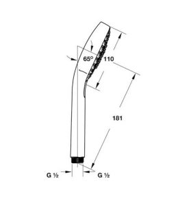 Bộ sen tay có giá đỡ và dây sen Hansghore Croma Select E Hafele 589.54.120 - 6 Bộ sen tay có giá đỡ và dây sen Hansghore Croma Select E Hafele 589.54.120 - 5