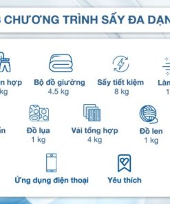 Máy sấy bơm nhiệt Electrolux 8 kg EDH803Q7WB - 42 Máy sấy bơm nhiệt Electrolux 8 kg EDH803Q7WB - 41