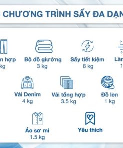 Máy sấy bơm nhiệt Electrolux 8 kg EDH804H5WB - 47