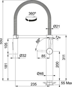 FRANKE | Vòi rửa chén CT 194S (115.0479.970) - 9