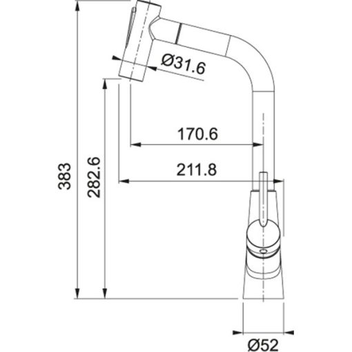 FRANKE | Vòi rửa chén CT 992C (115.0507.230) - 5