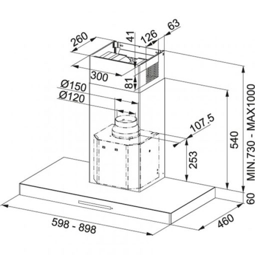 FRANKE | Máy hút mùi treo tường FCR 925 TC WH/XS (110.0379.172) - 5