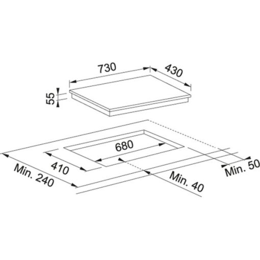 Bếp kết hợp từ và hồng ngoại FRANKE FCIH 7210 (108.0537.203) - 5