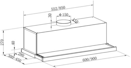 Máy hút mùi âm tủ hiệu Franke CXW-200-FPG605 (315.0575.869) - 5