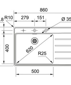 FRANKE | Chậu rửa Inox FSX 211 TPL RHD (127.0379.143) - 9
