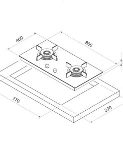 BẾP GAS 3 VÙNG NẤU DUDOFF GAIA 02M1 - 10 BẾP GAS 3 VÙNG NẤU DUDOFF GAIA 02M1 - 9