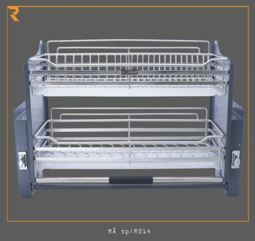 Giá Chén Bát Nâng Hạ Di Động 2 Tầng VIP ROXANA R015-700 - 1