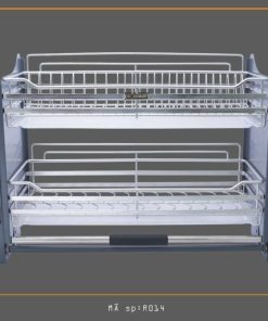 Giá Chén Bát Nâng Hạ Di Động 2 Tầng ROXANA R014-800