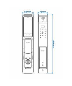 Khoá thông minh Sharp H2-V - 12 Khoá thông minh Sharp H2-V - 11