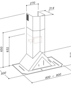 MÁY HÚT MÙI ÁP TƯỜNG DUDOFF HERA - 10 MÁY HÚT MÙI ÁP TƯỜNG DUDOFF HERA - 9